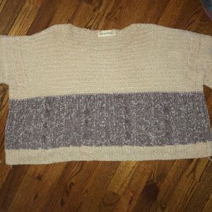 Caren Forbes crushed velvet flare sleeve sweater